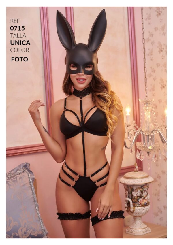 Coneja Negra 2 Piezas 0715 Talla U