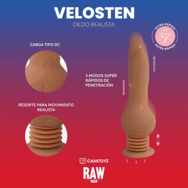 Vibrador Realista Velosten Raw Pro - Image 6